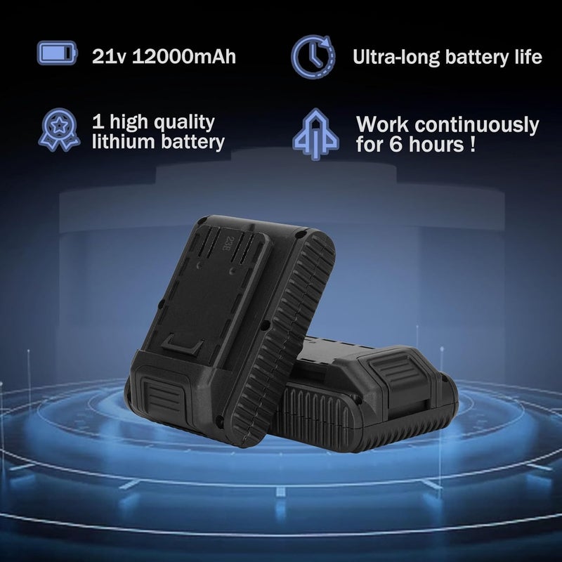Longse Tile Installation Tool Vibration Machine-Double Suction Cup, 400kg Adsorption Handheld Automatic Tiling Vibrator, Electric Tile Vibrator Tools 6 Speeds Adjustable 12500mAh Max RPM 28000r/min - Image 4